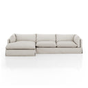Habitat Slipcover 2-Piece Sectional - Left Chaise 133 Valley Nimbus