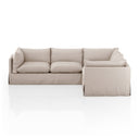 Aveline Habitat Slipcover 3-Piece Sectional - 111 Valley Nimbus