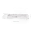 Aveline Habitat Slipcover 3-Piece Sectional - 122 Bennett Moon