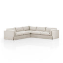 Aveline Habitat Slipcover 3-Piece Sectional - 122 Valley Nimbus