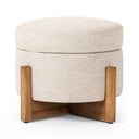 Modern Esben Storage Ottoman-25 - Alcala Wheat