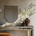 Luxe Chico Small Arch Mirror - Antique Brass