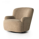 Luxe Kadon Swivel Chair - Sheepskin Camel