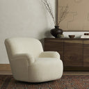 Luxe Kadon Swivel Chair - Sheepskin Natural