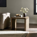 Aveline Leo End Table - Rustic Grey