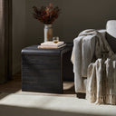 Aveline Leo End Table - Smoke Black