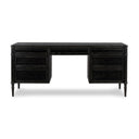 Crest Toulouse Executive Desk - Distressed Black