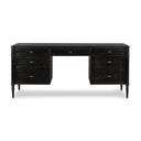 Veritas Executive Desk - Distressed Black