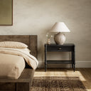 Aria Toulouse Nightstand - Distressed Black