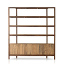 Aveline Reza Wide Bookcase - Smoked Honey