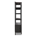 Aveline Wide Bookcase - Worn Black Parawood