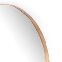 Sophisticated Georgina Round Mirror - Polished Brass