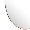 Sophisticated Georgina Round Mirror - Polished Brass