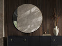 Sophisticated Georgina Round Mirror - Polished Brass