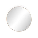 Sophisticated Georgina Round Mirror - Polished Brass