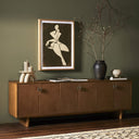 Astra Posada Media Console - Amber Oak Veneer