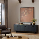 Astra Posada Media Console - Worn Black Oak Veneer