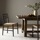 Elara Woven Dining Chair - Light Carbon