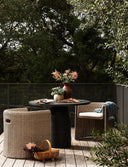 Verdant Outdoor Dining Table 42 - Aged Grey