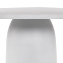 Aveline Outdoor Dining Table 42 - Matte White Cast Aluminum