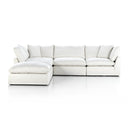 Luxe Stevie 4-Piece Sectional W Ottoman - Anders Ivory