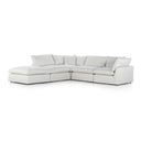 Luxe Stevie 4-Piece Sectional W Ottoman - Anders Ivory