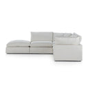 Luxe Stevie 4-Piece Sectional W Ottoman - Anders Ivory