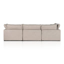 Luxe Stevie 4-Piece Sectional W Ottoman - Gibson Wheat