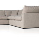 Luxe Stevie 4-Piece Sectional W Ottoman - Gibson Wheat
