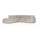 Luxe Stevie 4-Piece Sectional W Ottoman - Gibson Wheat