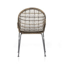 Solara Outdoor Woven Dining Chair - Distressed Grey White