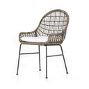 Solara Outdoor Woven Dining Chair - Distressed Grey White