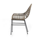 Solara Outdoor Woven Dining Chair - Distressed Grey White