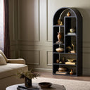 Aria Bookcase - Brushed Ebony Oak Veneer