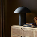 Chic Santorini Table Lamp - Matte Black Plaster