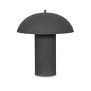 Chic Santorini Table Lamp - Matte Black Plaster