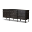 Aurelia 9 Drawer Dresser - Distressed Black