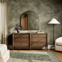 Serene Toulouse 6 Drawer Dresser - Toasted Oak