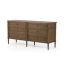 Aveline 6 Drawer Dresser - Toasted Oak
