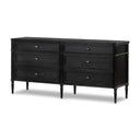Serene Toulouse 6 Drawer Dresser - Distressed Black