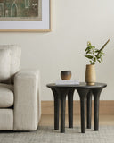 Aveline Kelden End Table - Raw Black