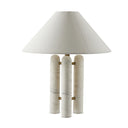 Modern Medici Table Lamp - White Silk