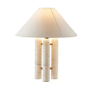 Modern Medici Table Lamp - White Silk