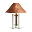 Modern Medici Table Lamp - Brown Rattan