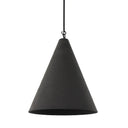 Luxe Grazia Pendant - Matte Black Plaster