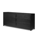 Aveline 6 Drawer Dresser - Drifted Matte Black Veneer