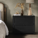 Luxe Millie Nightstand - Drifted Matte Black Veneer