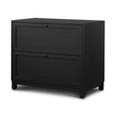 Luxe Millie Nightstand - Drifted Matte Black Veneer