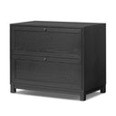 Luxe Millie Nightstand - Drifted Matte Black Veneer