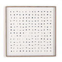 Tide See Through Blue by FH Art Studio - 48X48 Rustic Walnut